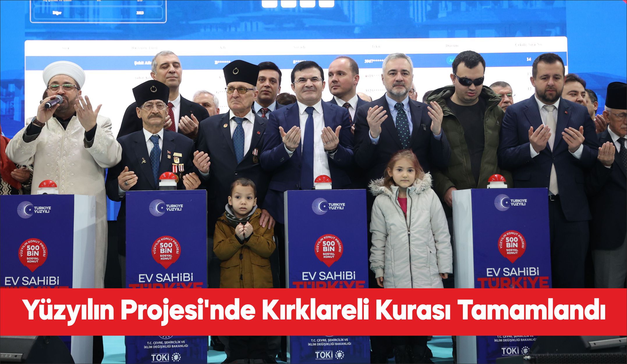 “Yüzyılın Konut Projesi” kapsamında Kırklareli’nde inşa edilecek 2 bin 255
