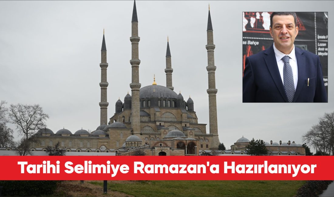 Edirne İl Kültür ve Turizm Müdürü Kemal Soytürk, Selimiye Camisi’nde
