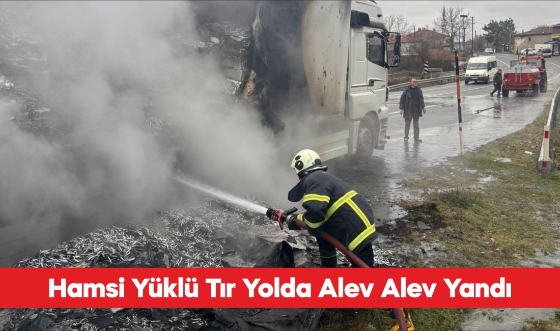 Kırklareli’nin Pınarhisar ilçesinde seyir halindeyken