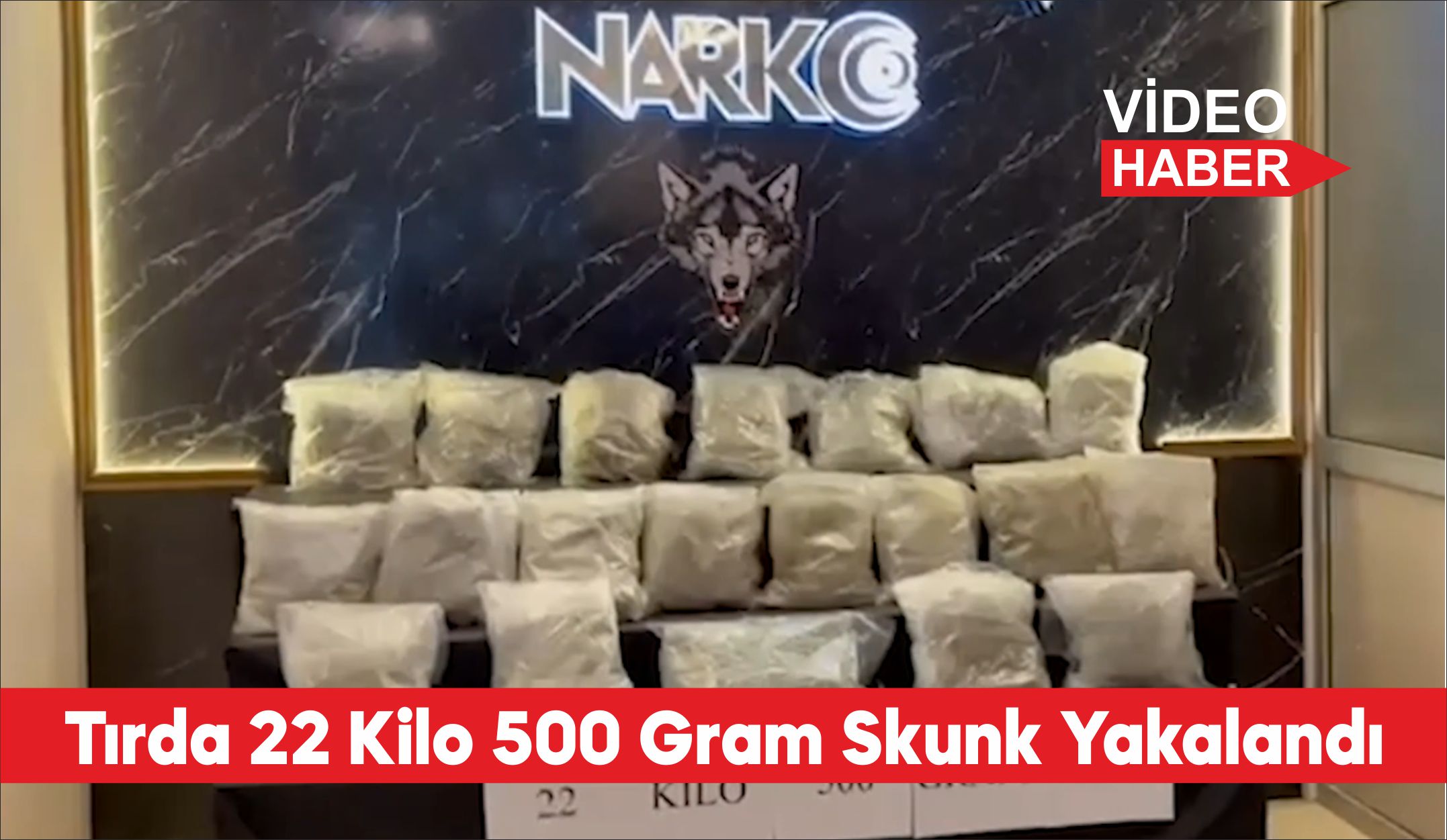 Edirne’de Hamzabeyli Sınır Kapısı’ndan giriş yapan bir tırda 22 kilo