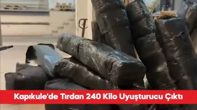 İçişleri Bakanı Ali Yerlikaya, Edirne’de düzenlenen operasyonda 240 kilogram skunk