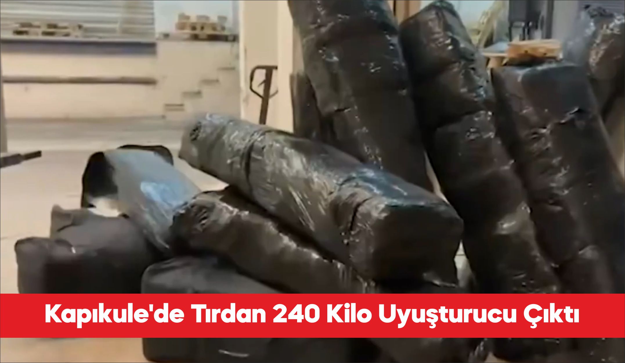 İçişleri Bakanı Ali Yerlikaya, Edirne’de düzenlenen operasyonda 240 kilogram skunk