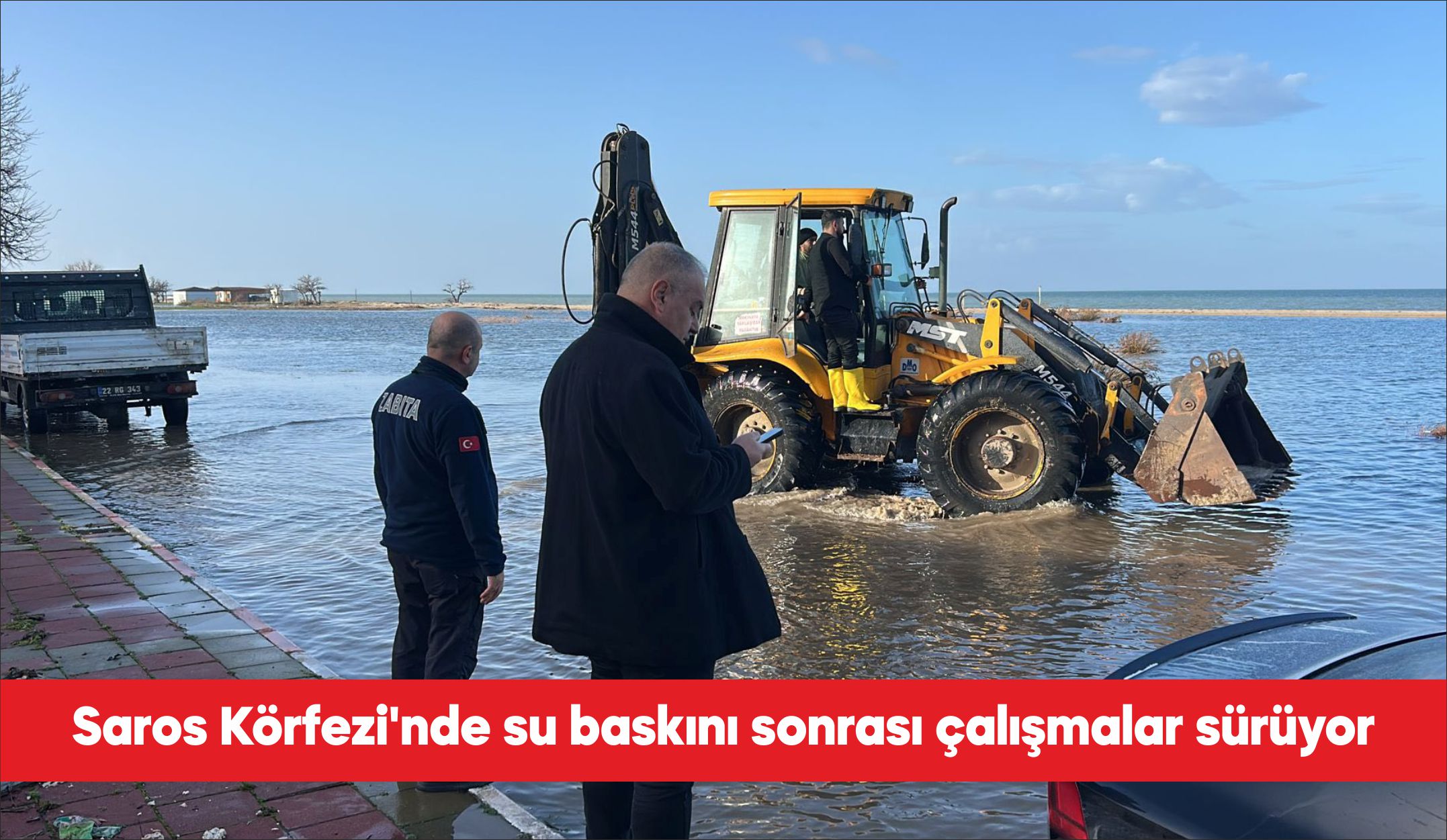 Edirne’nin güneyinde dün etkili olan şiddetli yağış nedeniyle su baskını