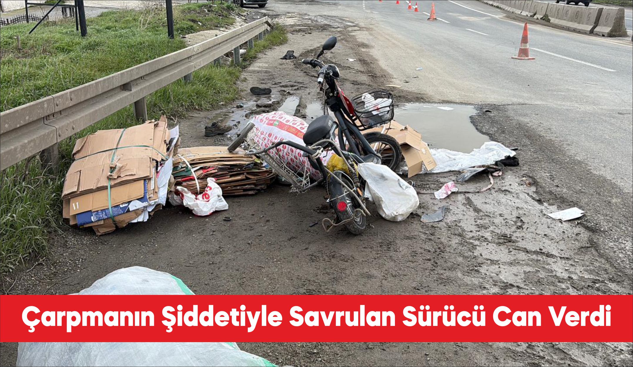 Tekirdağ’ın Ergene ilçesinde otomobilin çarptığı elektrikli bisiklet sürücüsü yaşamını yitirdi.