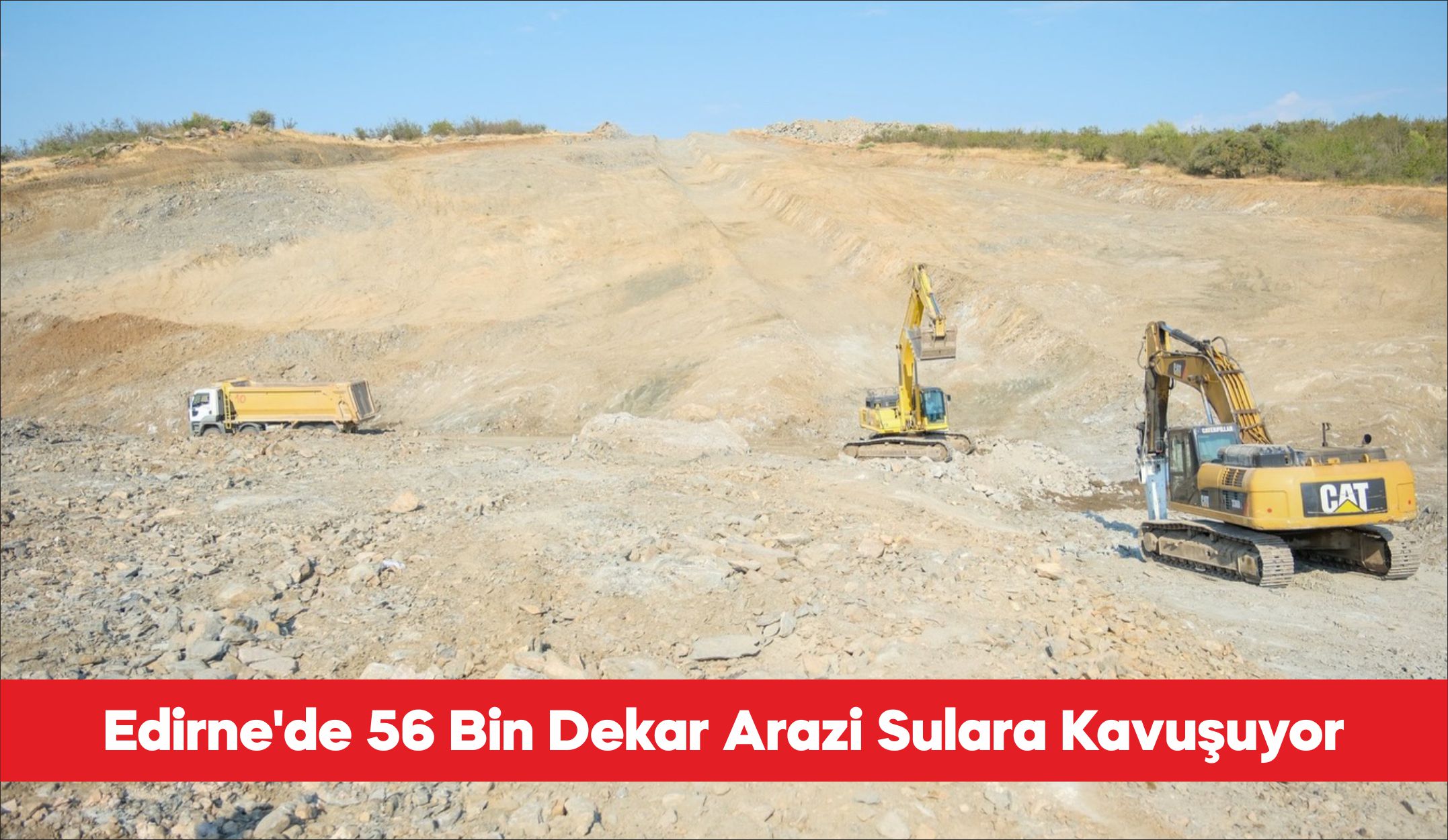 Edirne’de binlerce dekar tarım arazisini suya kavuşturacak Çömlekköy Barajı sulaması