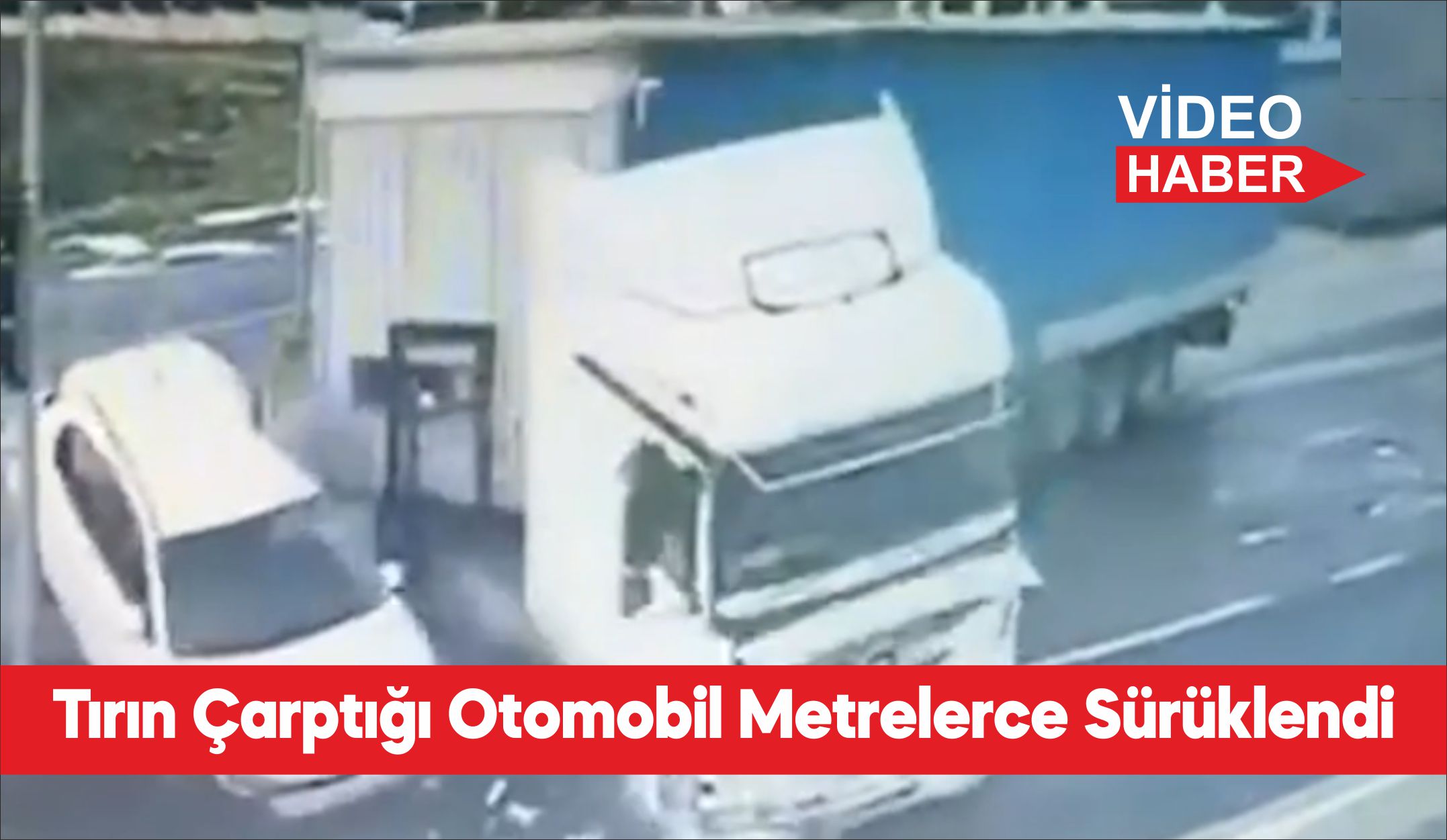 Tekirdağ’ın Ergene ilçesinde, kırmızı ışık ihlali yaptığı iddia edilen tırın