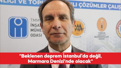 Deprem uzmanı Prof. Dr. Haluk Eyidoğan, Marmara Denizi’nde meydana gelmesi