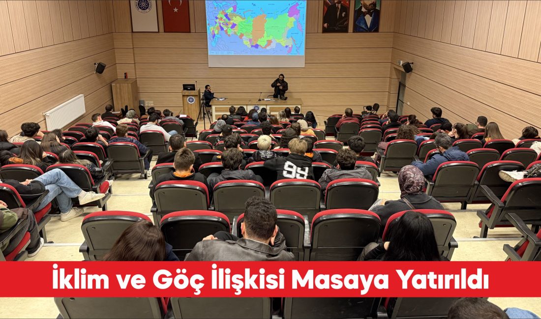 Tekirdağ’da düzenlenen konferansta iklim değişikliğinin göçlere etkisi konuşuldu. Tekirdağ Namık