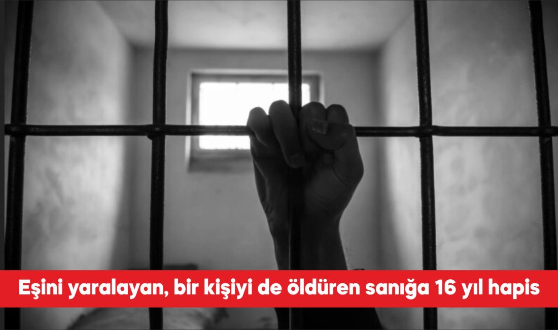 Tekirdağ’ın Çorlu ilçesinde bir kişiyi öldürüp eşini yaralayan sanık 16