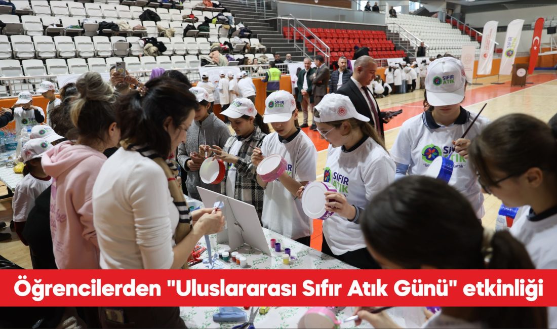 Edirne’de öğrenciler, 30 Mart Uluslararası Sıfır Atık Günü kapsamında düzenlenen