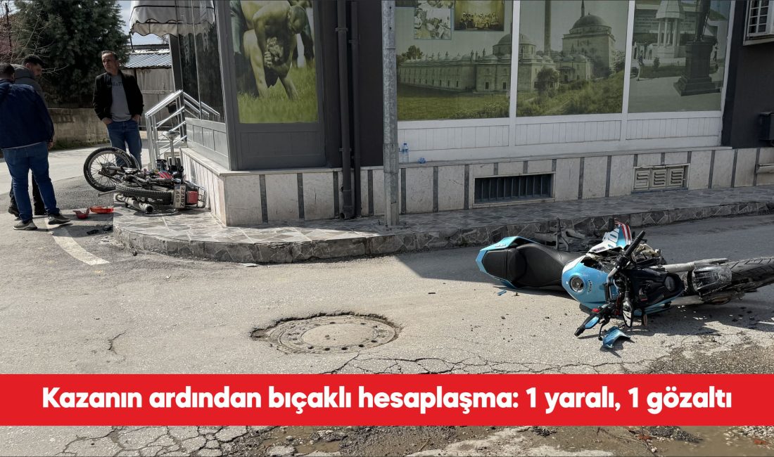 Edirne’de iki motosikletin karıştığı kazanın ardından çıkan kavgada bıçaklanan sürücü