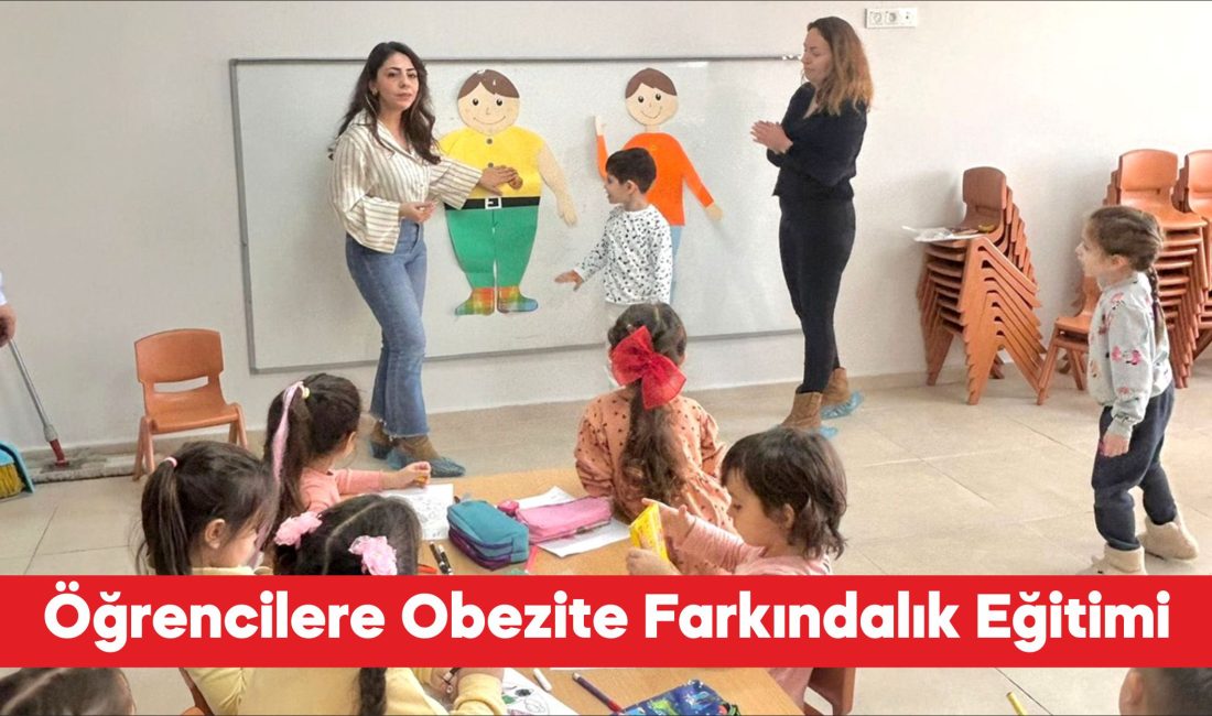 Çanakkale’nin Gelibolu ilçesinde, obeziteye dikkat çekmek amacıyla öğrencilere yönelik farkındalık