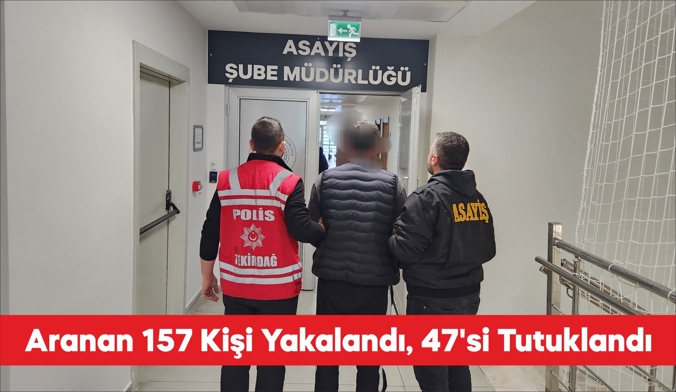 Tekirdağ’da polis ekiplerince yürütülen çalışmalar kapsamında farklı suçlardan aranan 47