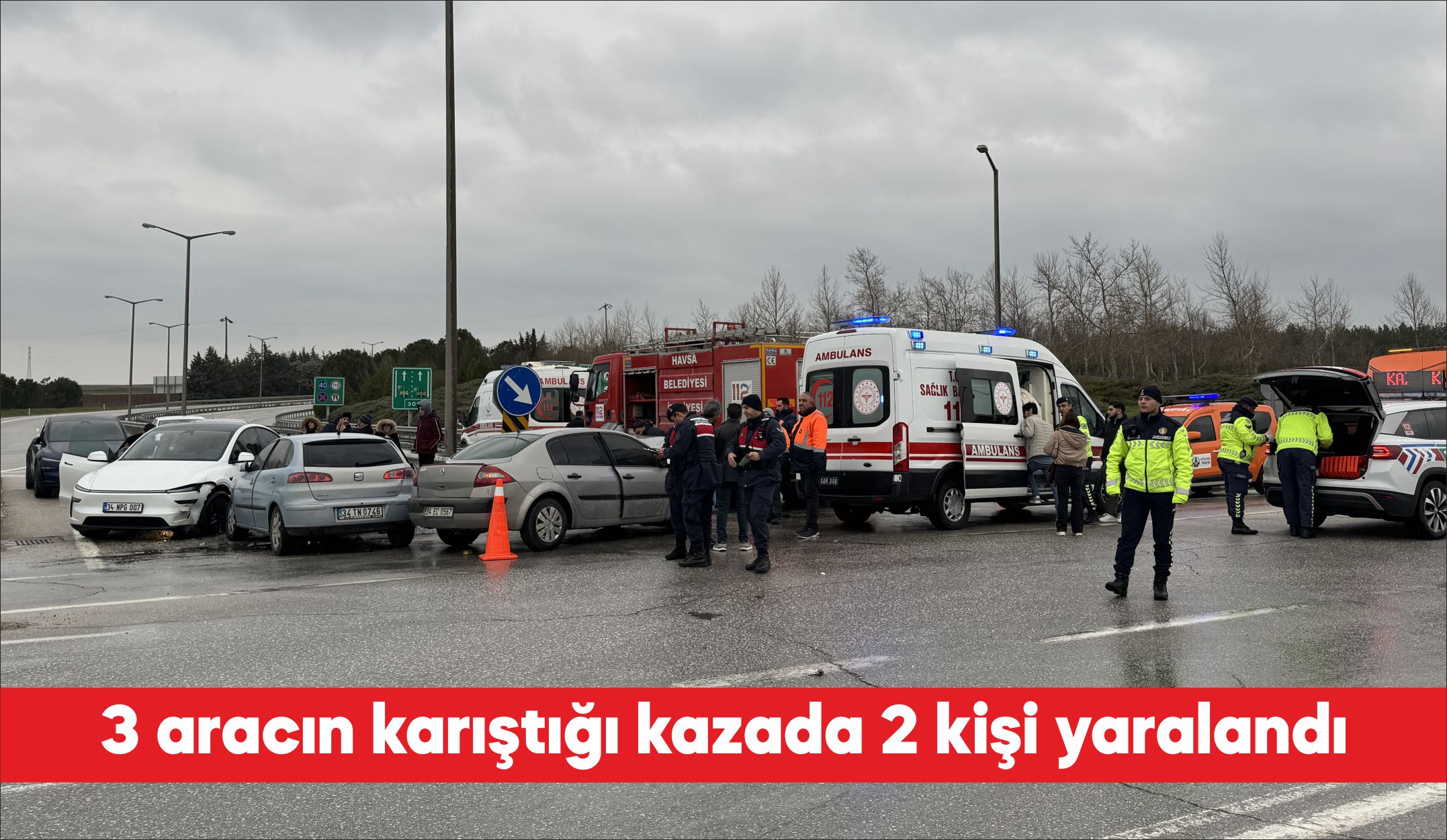 M.A’nın kullandığı 34 TN 0746 plakalı otomobil, Havsa otoyol gişeleri