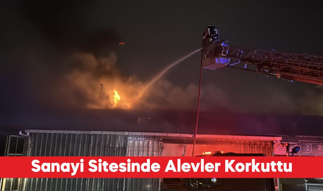 Edirne’de sanayi sitesindeki pimapen dükkanında çıkan ve bitişikteki orman malzemeleri