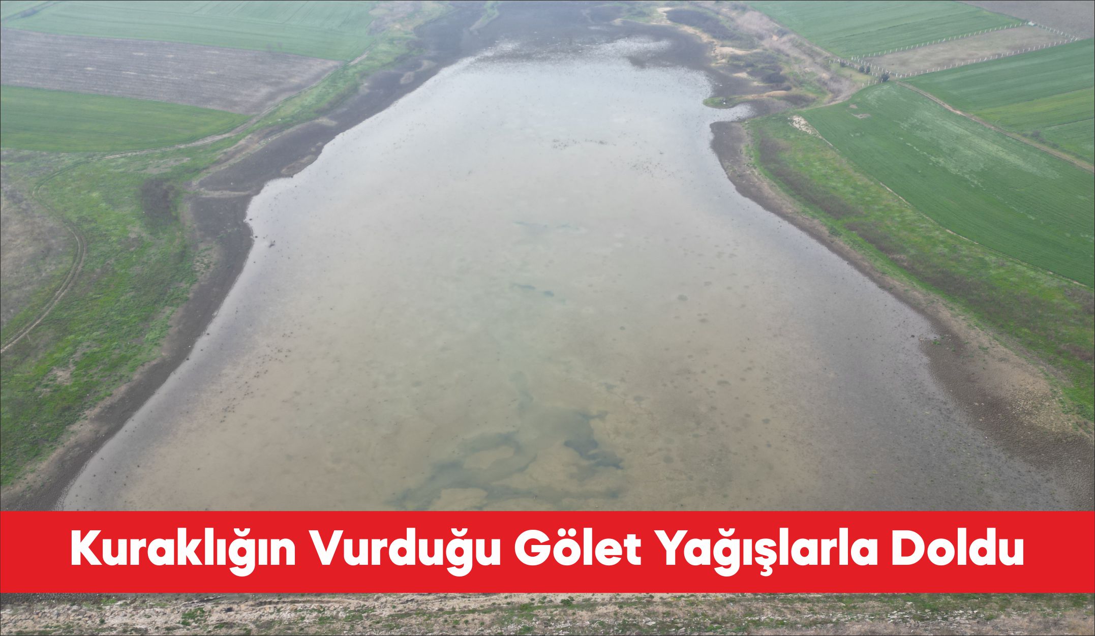 Tekirdağ’da geçen yıl kuraklık nedeniyle tamamen kuruyan Yeşilsırt Göleti, bu
