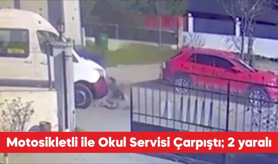Tekirdağ’ın Çorlu ilçesinde motosiklet ile okul servis minibüsünün çarpıştığı kazada