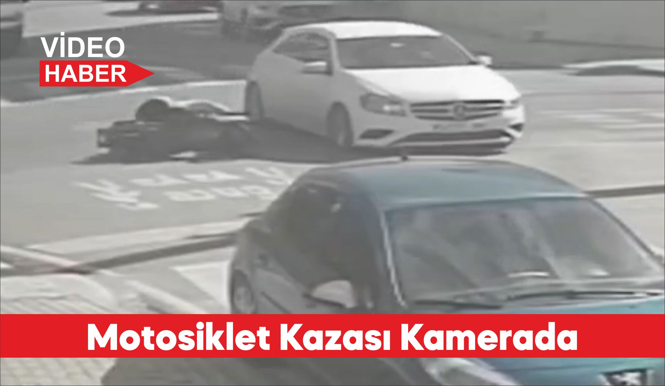 Kırklareli’nin Lüleburgaz ilçesinde 1 kişinin yaralandığı trafik kazası güvenlik kamerasınca