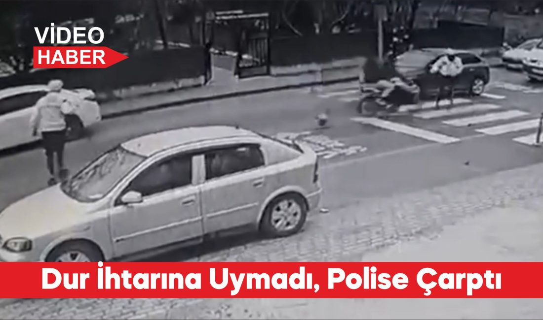 Tekirdağ’ın Çerkezköy ilçesinde, polisin “dur” ihtarına uymayıp kaçarken trafik polisine
