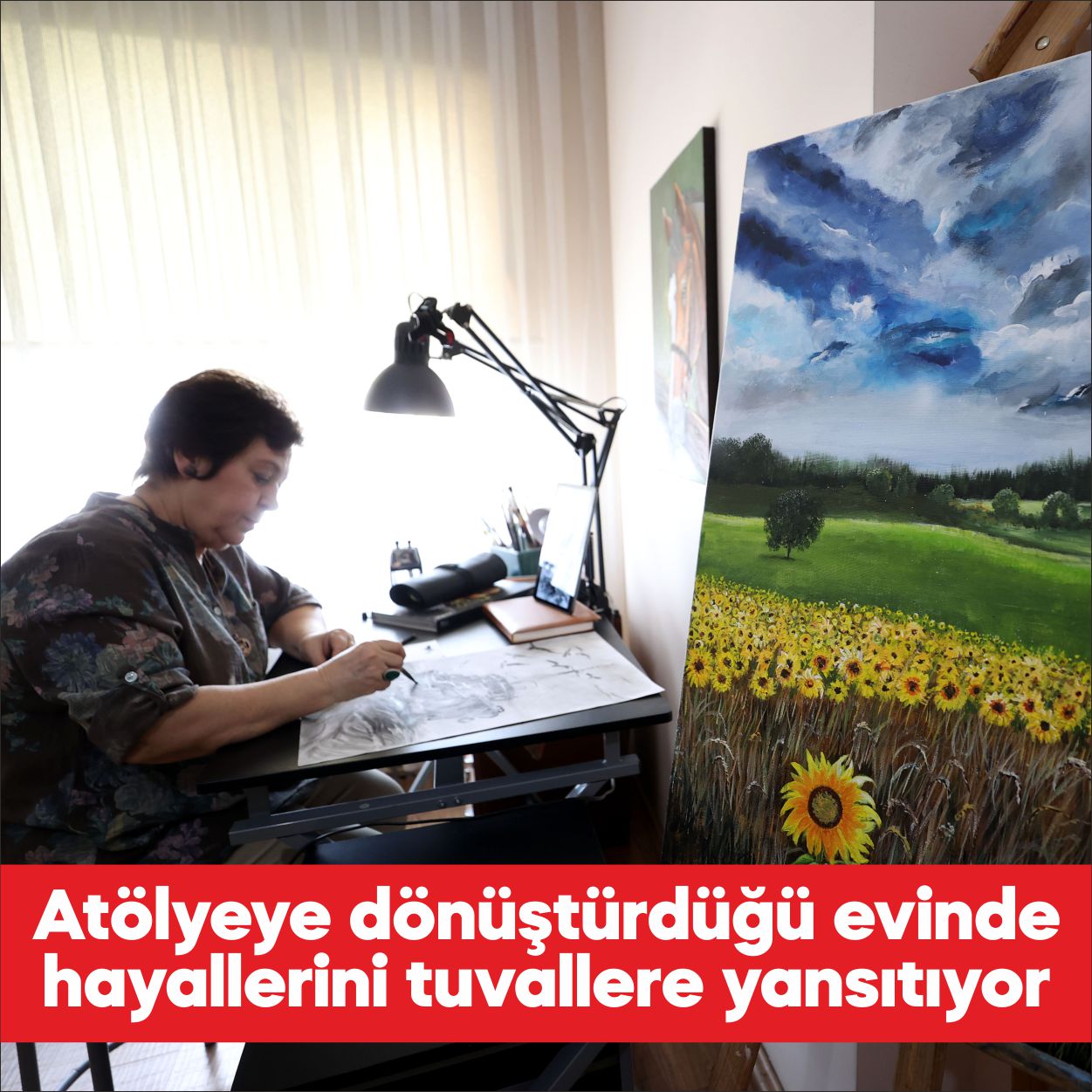 Kırklareli’nde yaşayan 65 yaşındaki İnci Erköy, ortaokul öğretmeninin yönlendirmesiyle başladığı