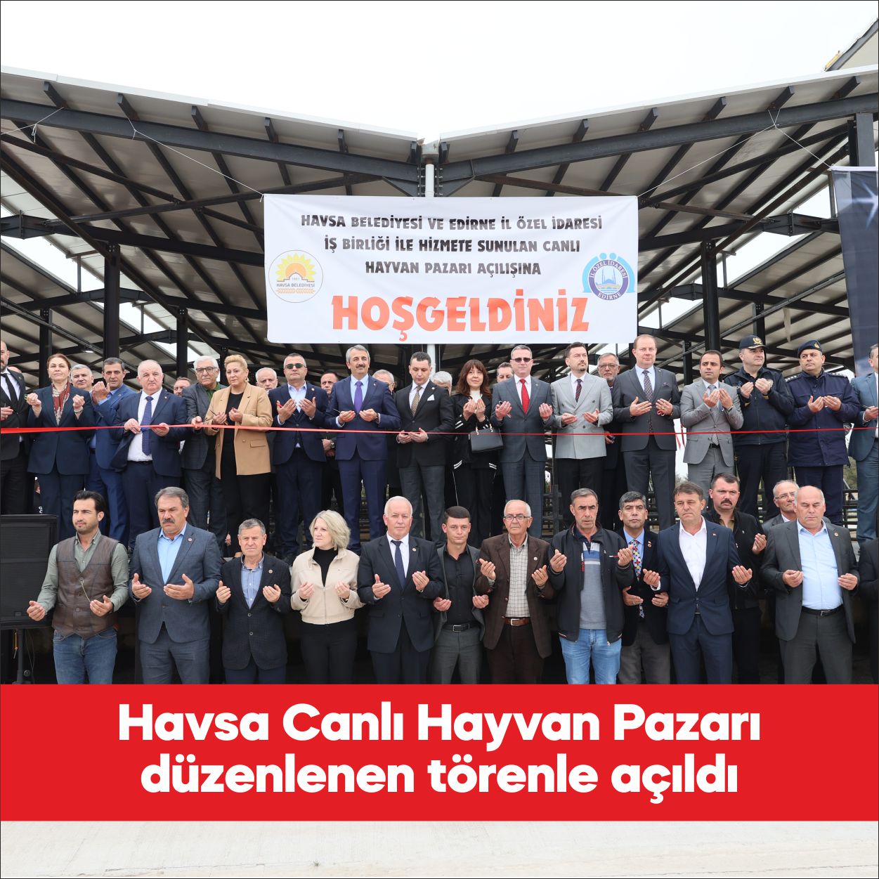 Edirne Valisi Yunus Sezer, Havsa Canlı Hayvan Pazarı’nın Trakya’ya hizmet
