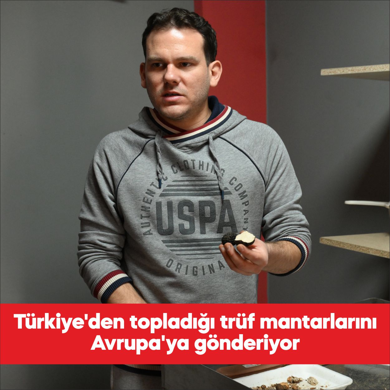 Edirne’de yaşayan Tuncay Croatto, eğitimli köpekle başladığı trüf mantarı toplayıcılığını