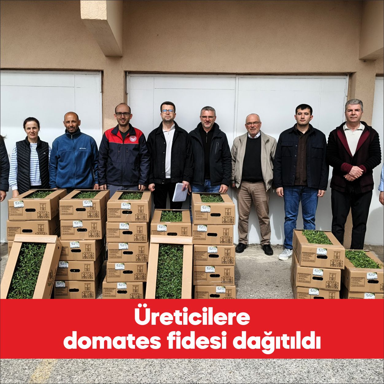 Kırklareli’nde 16 üreticiye yüzde 75 hibe destekli domates fidesi verildi.