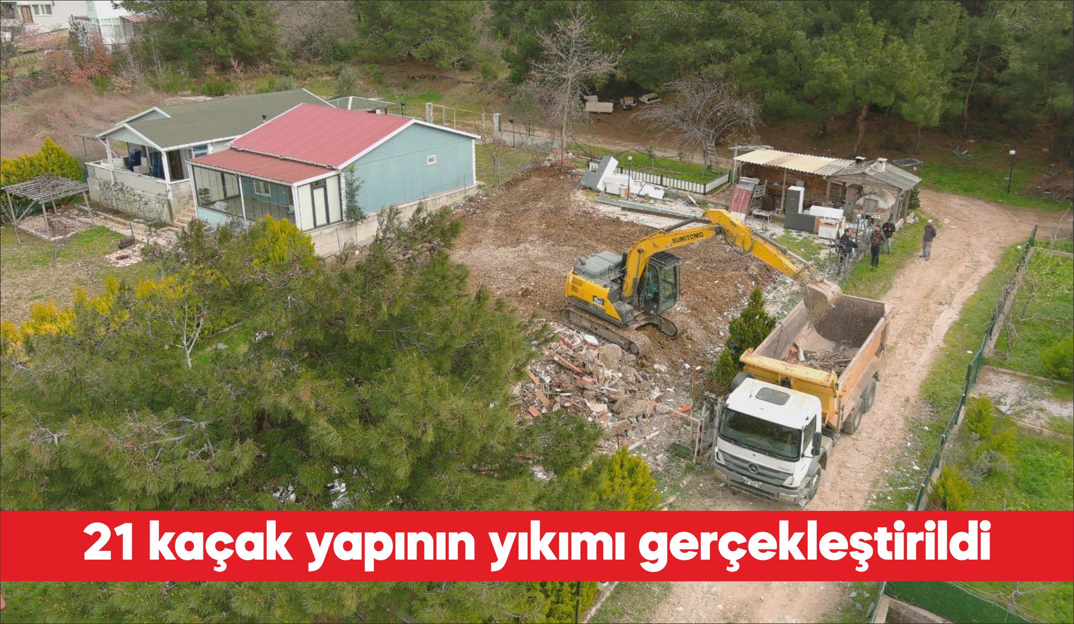 Çanakkale’de kaçak yapıldığı tespit edilen 21 yapının yıkımı gerçekleştirildi. Valilikten