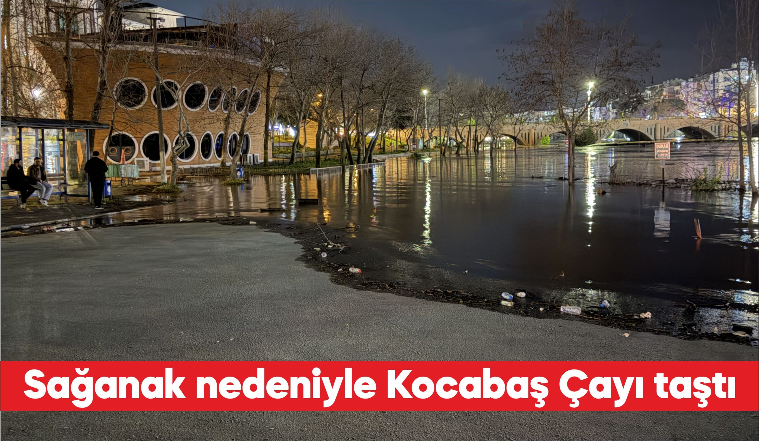 Çanakkale’nin Biga ilçesinde dünden bu yana etkili olan sağanak yağış