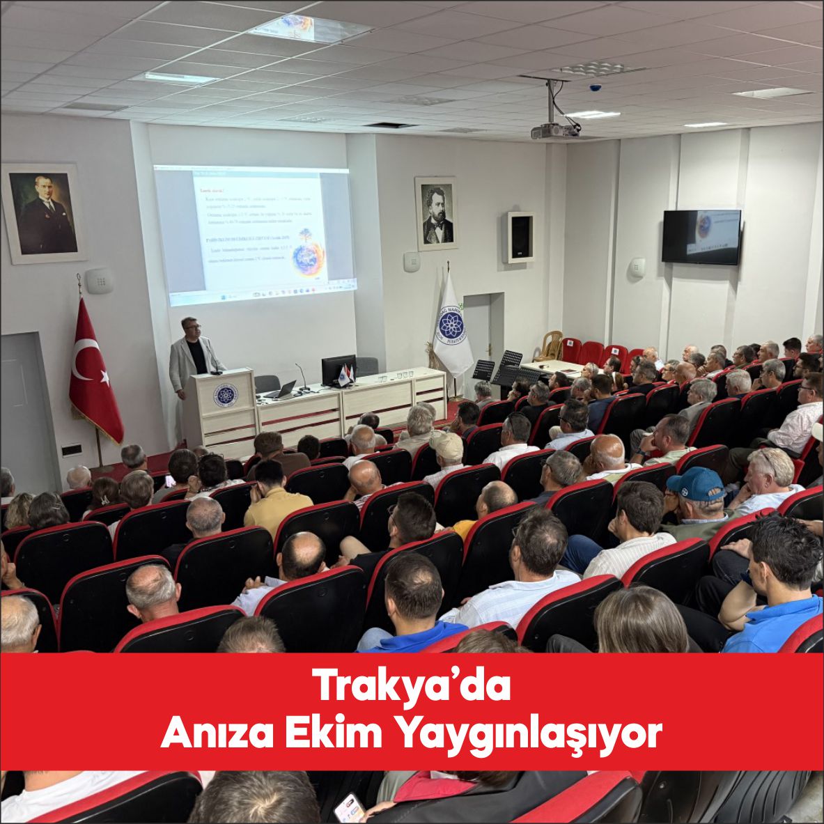 Tekirdağ’da verim artışının sağlanması için anıza ekim yönteminin yaygınlaştırılmasına yönelik