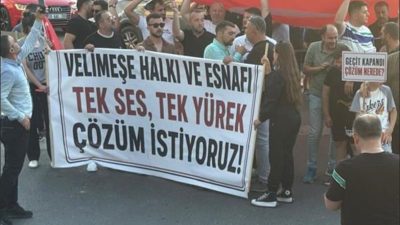 Tekirdağ’ın Ergene ilçesine bağlı Velimeşe Mahallesi’nde hemzemin geçidin yaya ve