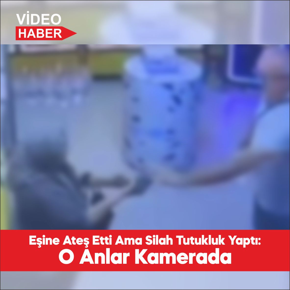 Tekirdağ’ın Çerkezköy ilçesinde, boşanma aşamasındaki eşine doğrulttuğu tabanca tutukluk yapan