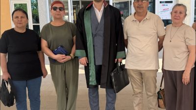 Edirne’de eşi Didem Örs Alacı ve oğulları Doruk Kaan Alacı’yı
