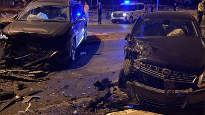 Kırklareli’nin Lüleburgaz ilçesinde otomobil ile SUV tipi aracın çarpıştığı kazada