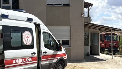 Edirne’de bir evde mutfak tüpünün parlaması sonucu çıkan yangında 1