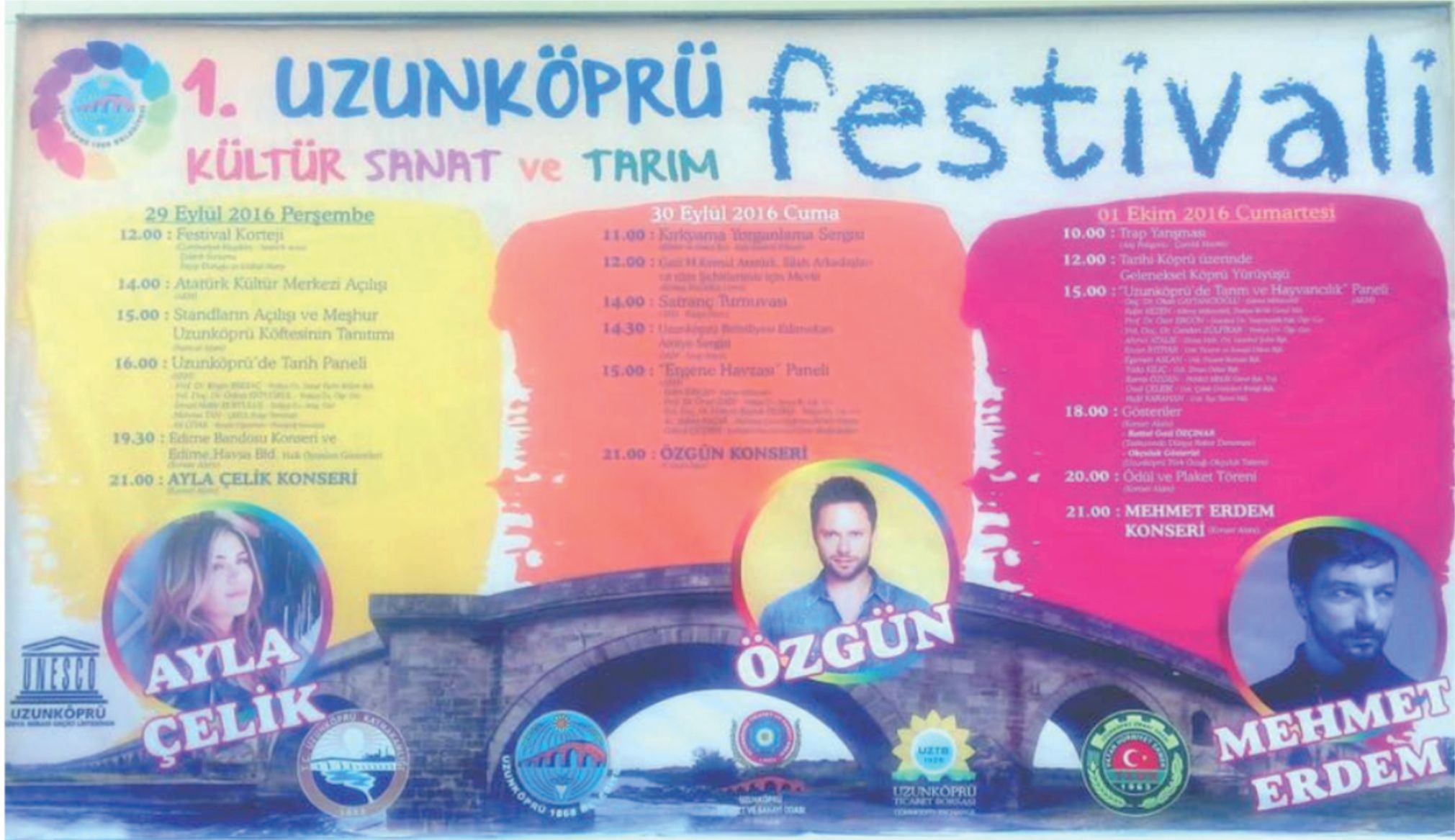 İlçemizde bu yıl ilk defa düzenlenecek olan Uzunköprü Kültür Sanat