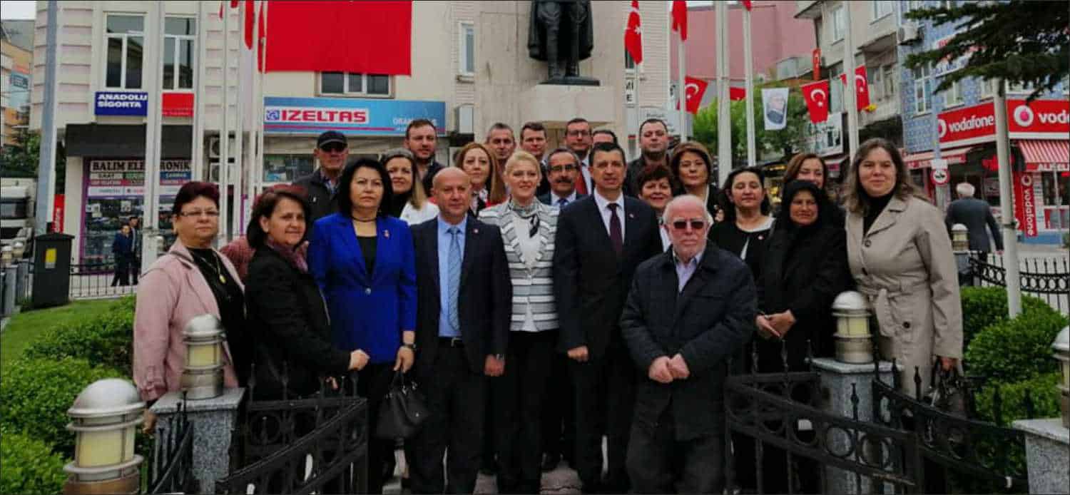 23 Nisan Ulusal Egemenlik ve Çocuk Bayramı törenlerinde Uzunköprü CHP