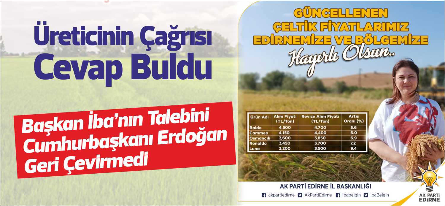 Geçtiğimiz aylar içerisinde Edirne Ziraat Odaları İl Koordinasyon Kurulu, yaklaşan