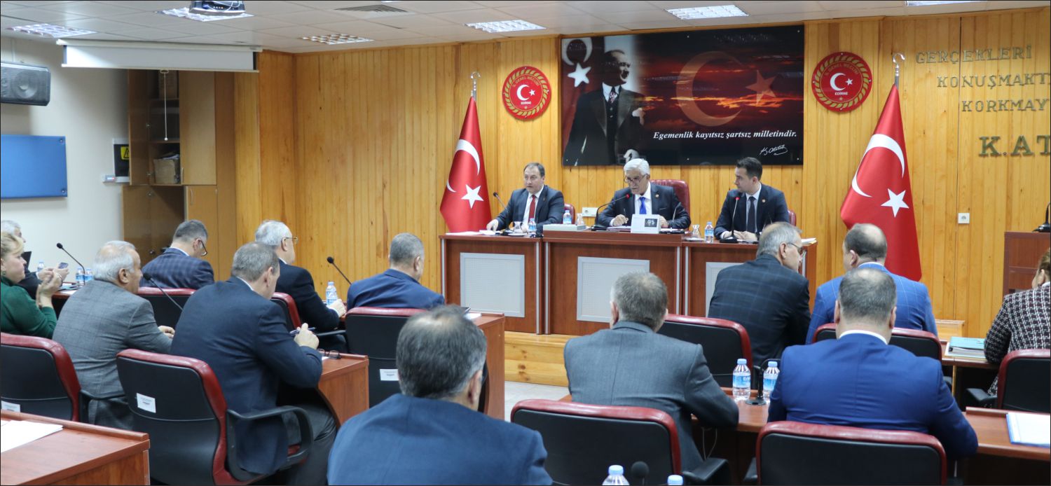 Edirne İl Genel Meclisi’nin 2022 mali yılı bütçesinin görüşüleceği Kasım