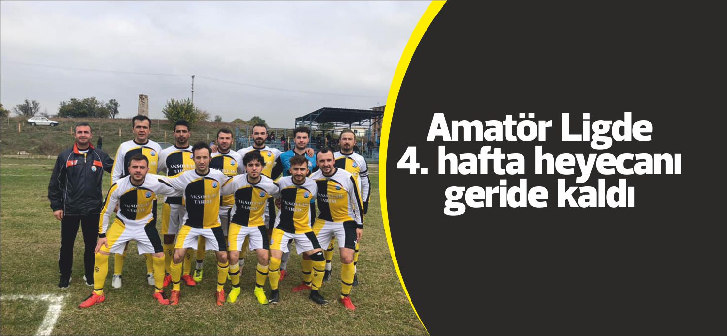 Edirne 1. Amatör ligde 4. hafta heyecanı Pazar günü oynanan