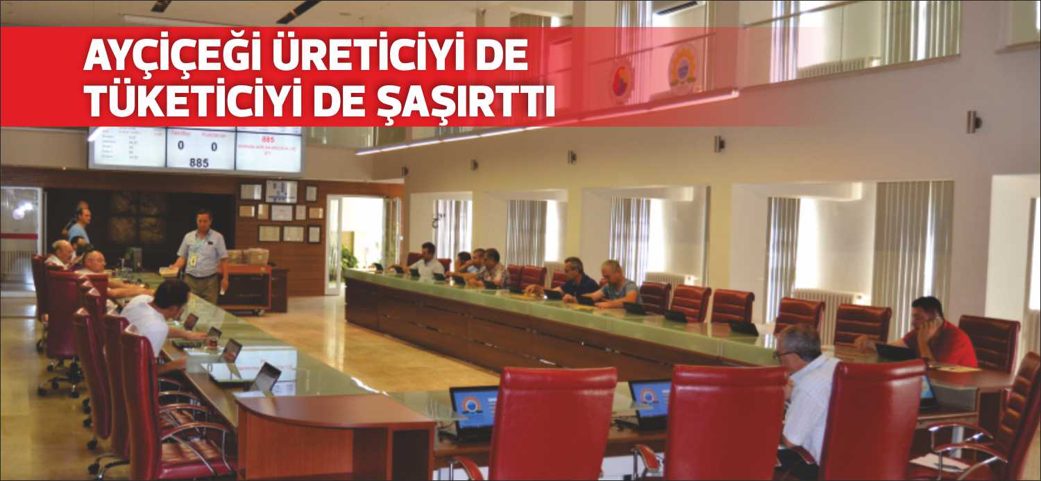 Uzunköprü Ticaret Borsası, ayçiçeği salon satış fiyatlarını ve analizlerini anlık