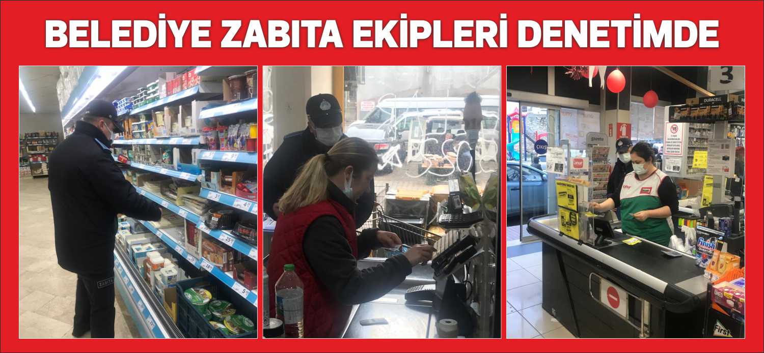 BELEDİYE ZABITA EKİPLERİ DENETİMDE Uzunköprü Belediyesi zabıta ekipleri tarafından marketlerde temel gıda ve ihtiyaç