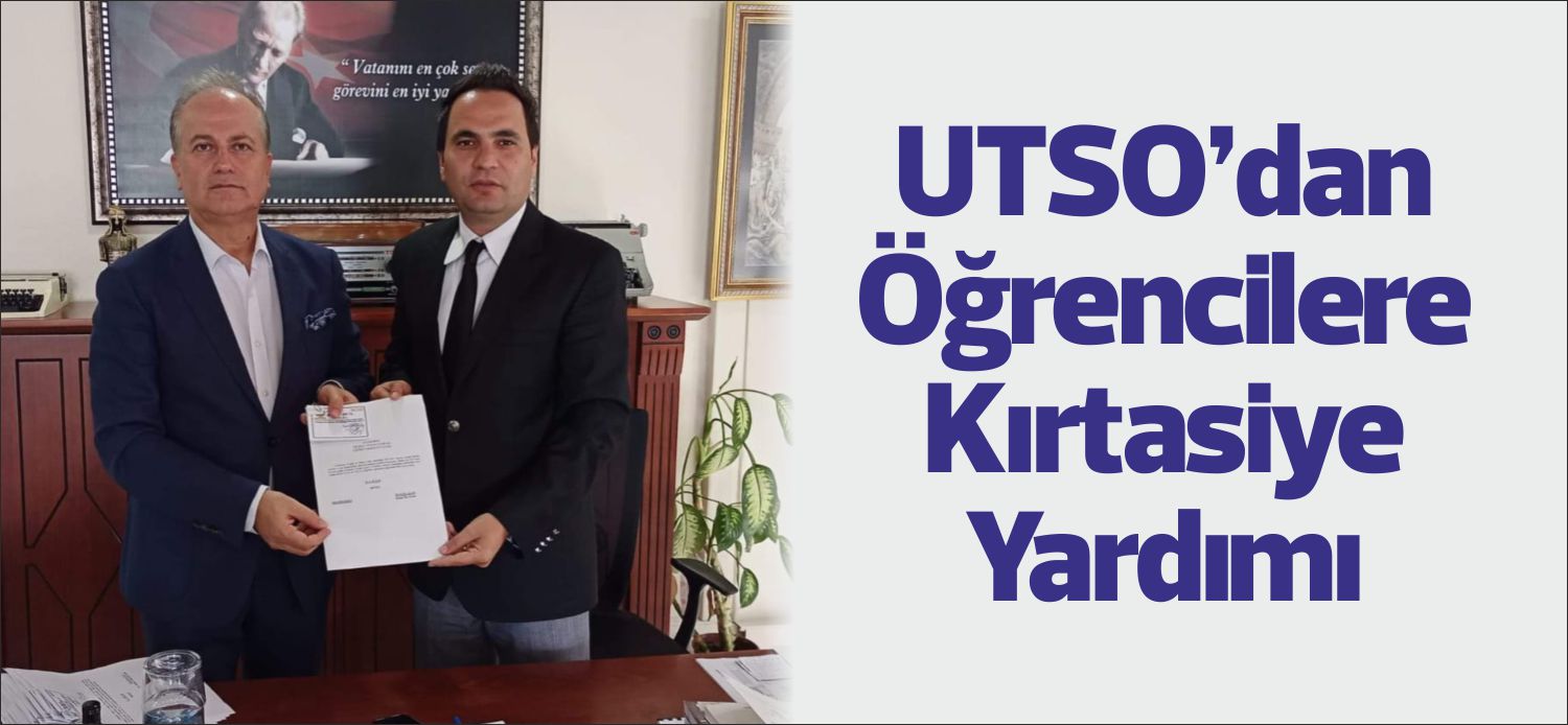 UTSO’DAN ÖĞRENCİLERE KIRTASİYE YARDIMI Uzunköprü Ticaret ve Sanayi Odası (UTSO) Yönetim Kurulu Başkanı Ercan