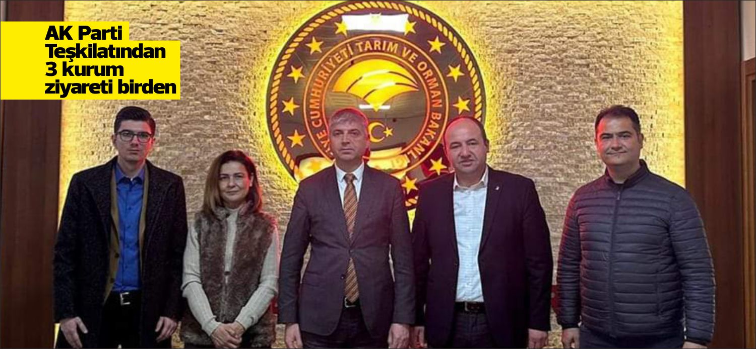 AK Parti Uzunköprü ilçe başkanı Önder Kuruşar beraberinde AK Parti