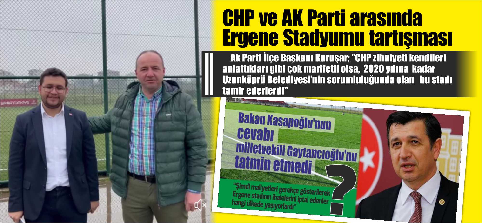 AK Parti Uzunköprü İlçe Başkanı Önder Kuruşar; “CHP zihniyeti kendileri