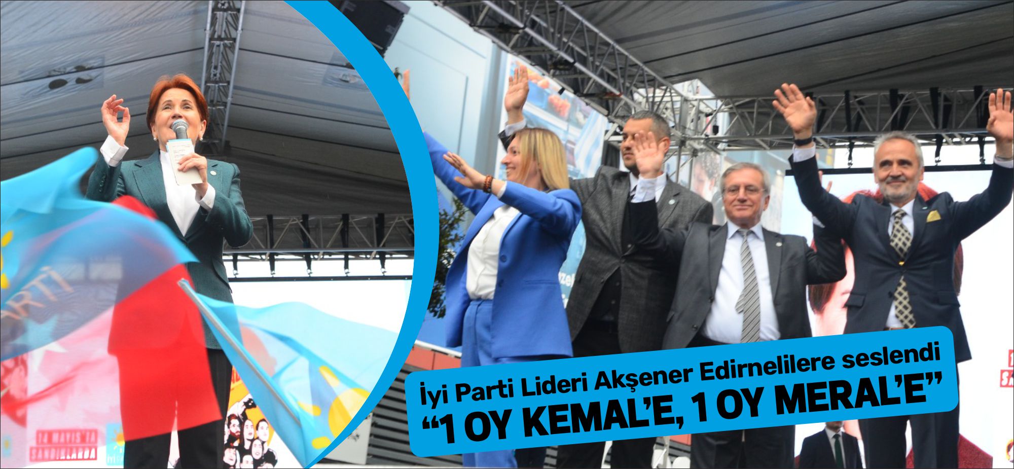 İYİ Parti Genel Başkanı Meral Akşener, seçim çalışmaları kapsamında 4