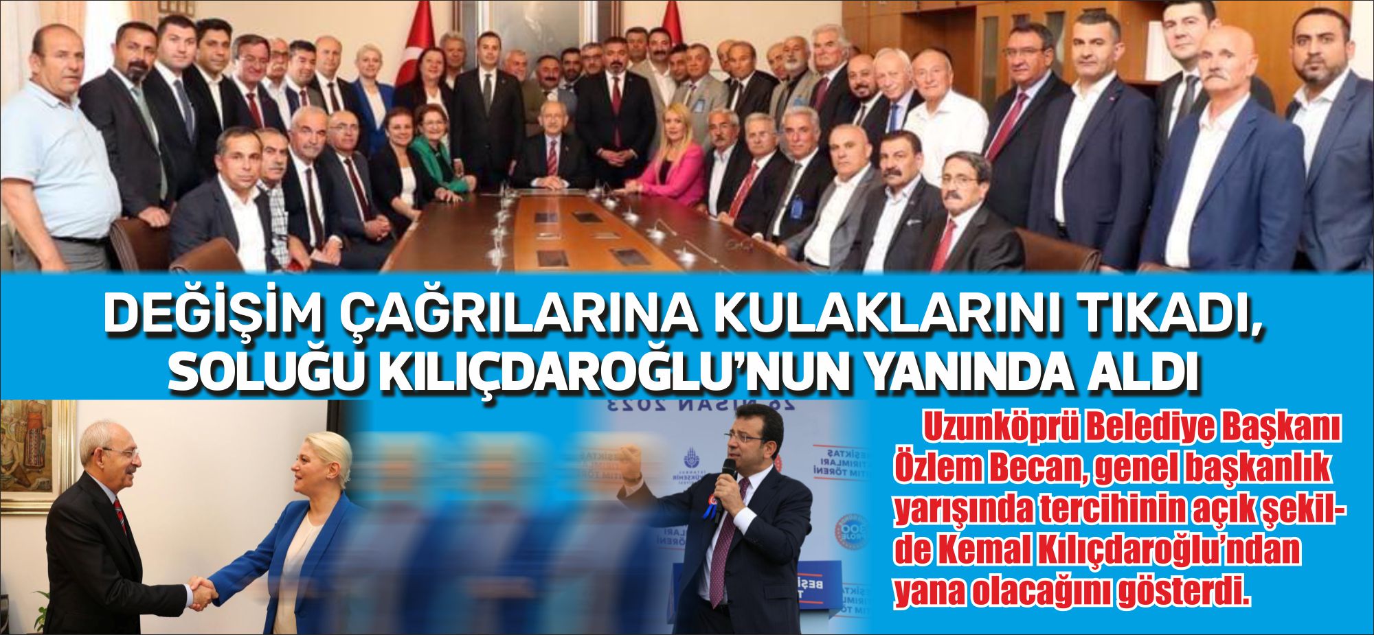 Uzunköprü Belediye Başkanı Özlem Becan, olası bir genel başkanlık yarışında