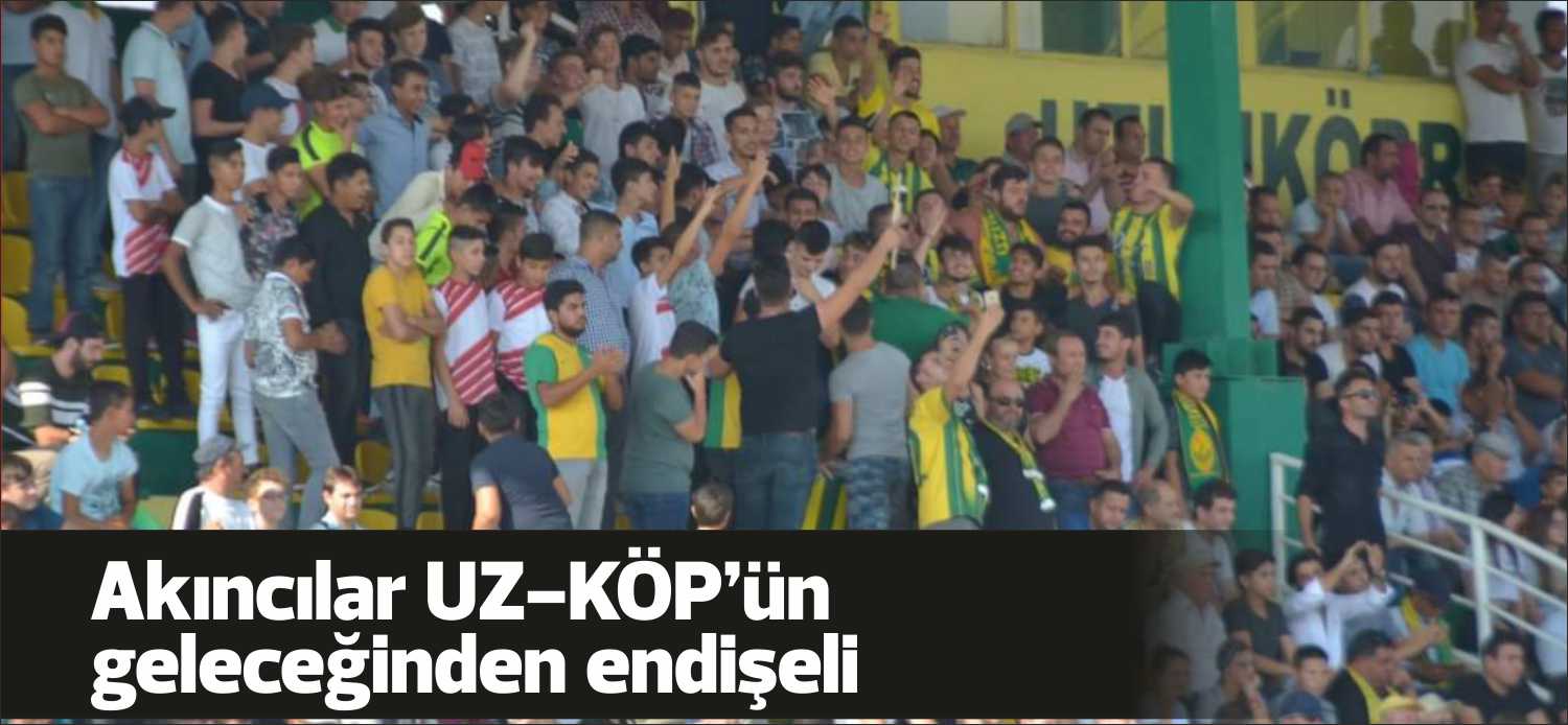 Uzunköprüspor’un ateşli taraftar grubu Akıncılar Uzunköprüsporun geleceği hakkında endişe duyduklarını