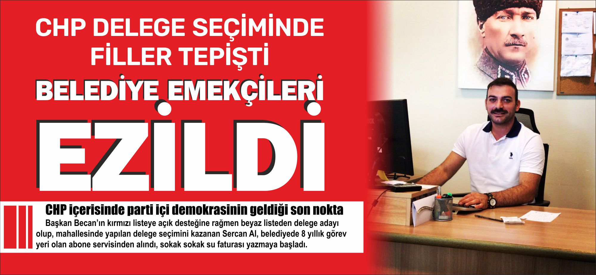 CHP içerisinde parti içi demokrasinin geldiği son nokta; Başkan Becan’ın