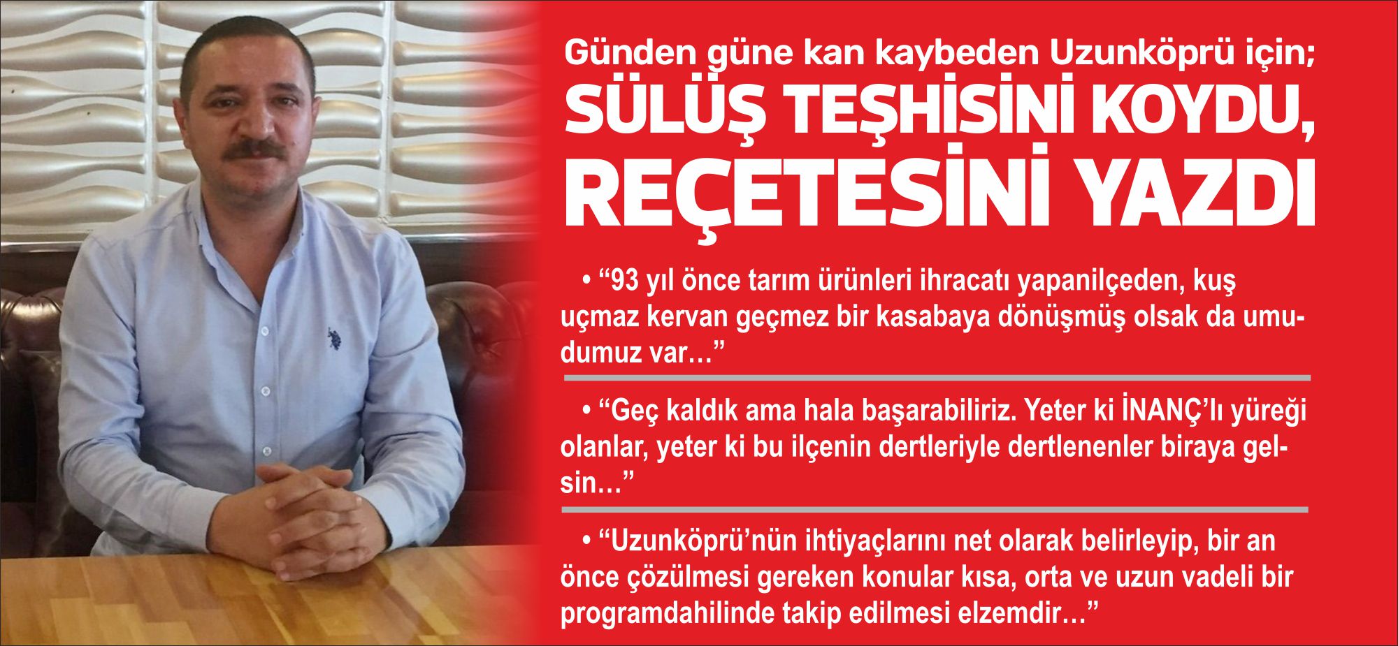 “93 yıl önce tarım ürünleri ihracatı yapan ilçeden, kuş uçmaz